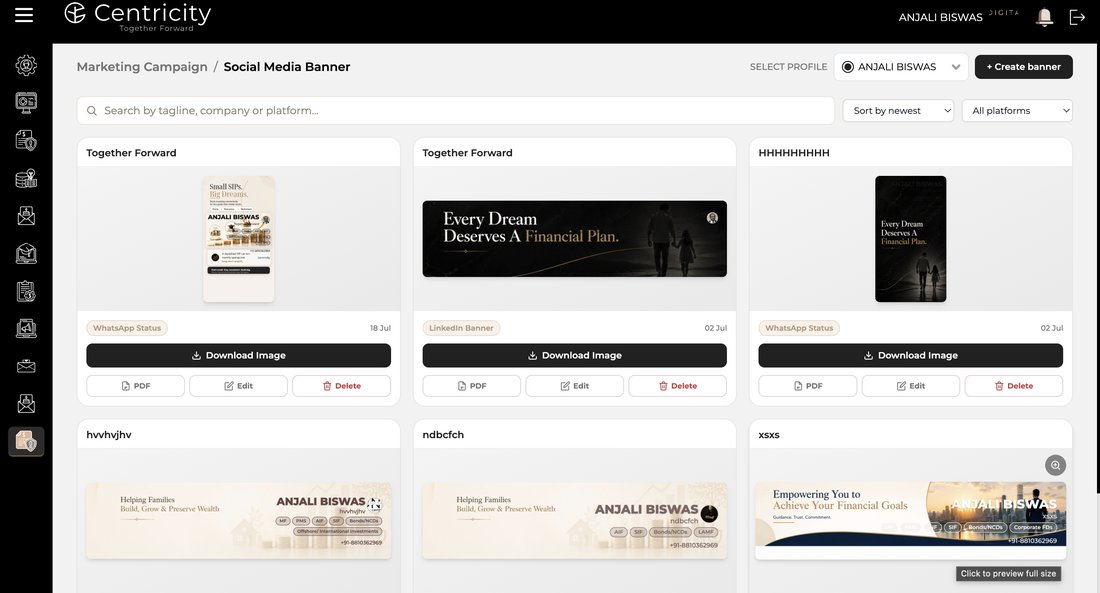 Social Media Banner — One Digital portal