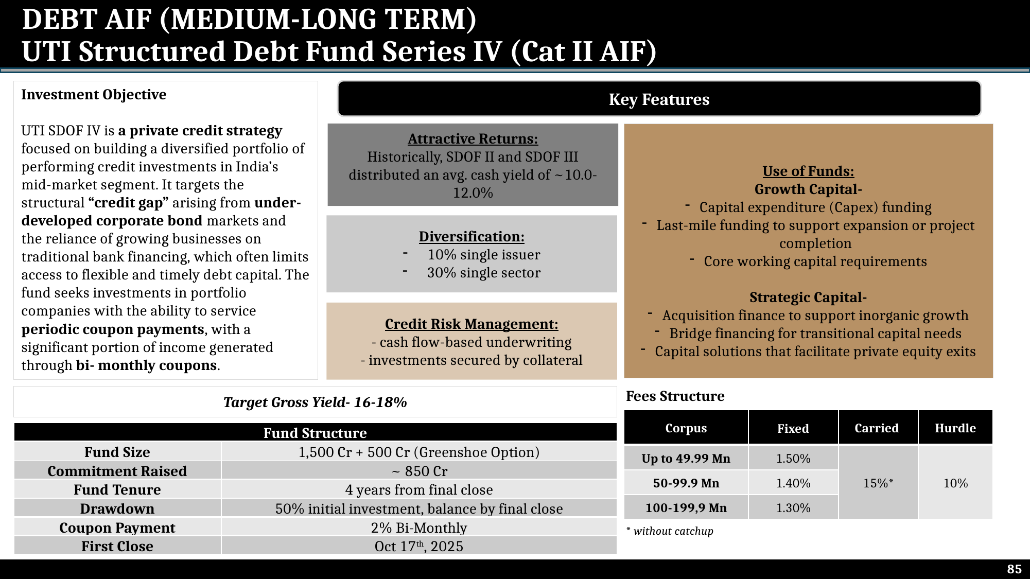UTI Structured Debt Fund Series IV